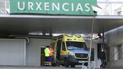 El servicio de Urgencias del CHUF, en una foto tomada este viernes