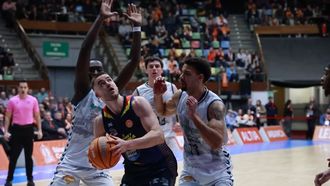 Radoncic, durante un tramo del partido entre el Leyma y el Zamora.