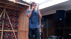 Mark �vila, finalista en la V edici�n del Poetry Slam de Avil�s.Mark �vila, finalista en la V edici�n del Poetry Slam de Avil�s