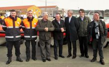 Rueda, Diego Calco y varios representantes de Malpica.