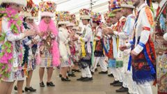 Baile de Madamas e Galns en el entroido tradicional de Vilaboa