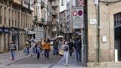 Imagen de archivo de la calle Michelena, donde se identific� al grafitero