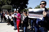 Los vecinos de Galeras realizaron numerosas concentraciones de protesta ante el vallado. 