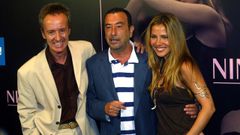 Garci, con Carlos Hip�lito y Elsa Pataky, en el estreno de �Ninette�, en el 2005.