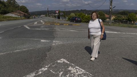 Cruz Vzquez, en el punto donde se proyecta la rotonda que los residentes no quieren porque fragmentar el ncleo de Formars