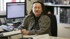 Ana Jes�s L�pez, fotografada no seu despacho do Campus Industrial de Ferrol