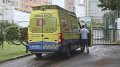 Foto de archivo de una ambulancia del 061 en la base de este servicio de emergencias