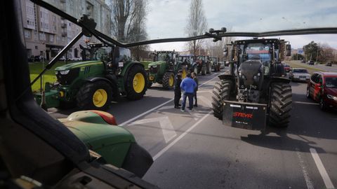 Tractorada en A Corua