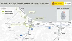 Trazado del tramo de 6,5 kil�metros