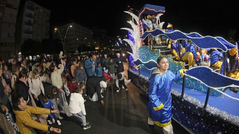 Cabalgata de Reyes Magos en Ribeira.