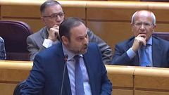 Gran enfado de �balos en el Senado tras cuestionar el PP un viaje oficial a Per�