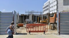 Segundo de los dos nuevos edificios del CHUF