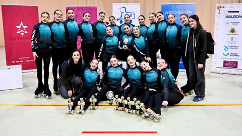 Integrantes del Club Patinaxe Art�stica Bri�n