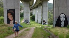 Columnas que tambin son lienzos de arte en O Val Mior