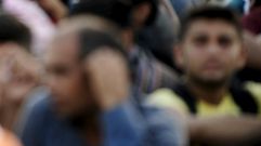 Imagen de un grupo de refugiados llegados ayer a Austria