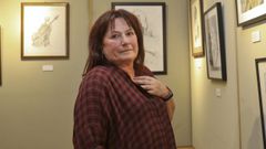 Rosal�a Beguer en una exposici�n anterior