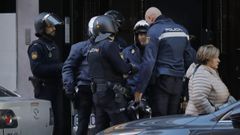 Imagen de archivo de una intervencin de agentes de la Polica Nacional en A Corua.