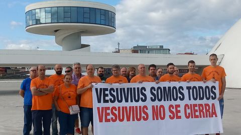 Protesta de los trabajadores de Vesuvius