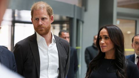 El pr�ncipe Harry y Meghan Markle en un acto en Jordania a finales de febrero