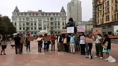 Manifestaci�n de Hierbabuena, Asociaci�n para la salud mental, en Oviedo