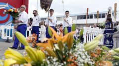 La procesi�n mar�tima de Burela es uno de los actos m�s emotivos de las fiestas