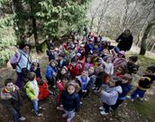 Los escolares hicieron varias de las rutas del conjunto. 