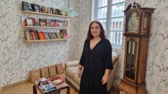 Bego Bellett, en el rinc�n de los libros de segunda mano de Mi mam� me mima.