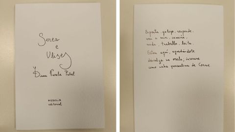 Portada e contraportada de �Serea e Ulises�, publicada como un facs�mile do manuscrito da autora