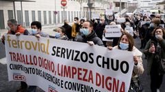 En diciembre hubo una concentraci�n del personal de limpieza