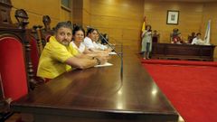 Un momento del pleno de formaci�n del gobierno local, al que Abal lleg� tarde.