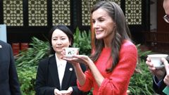 La reina Letizia, durante su viaje de Estado a China