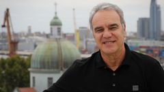 Mart�n Lasarte, durante una entrevista en Montevideo.