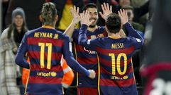 El espectacular triunfo del Bar�a ante el Valencia
