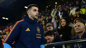 Joan Garc�a, en el amistoso de la selecci�n espa�ola ante Serbia.