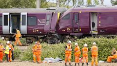 Los dos trenes que colisionaron