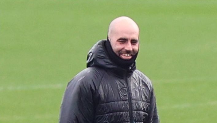 Claudio Gir�ldez, en un entrenamiento del Celta.