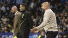 Manolo González y Claudio Giráldez, en el Espanyol-Celta de la pasada campaña.