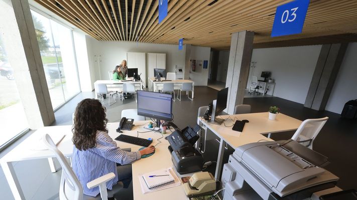 Una de las dependencias de la oficina agraria meirense, que agrupa diversos servicios