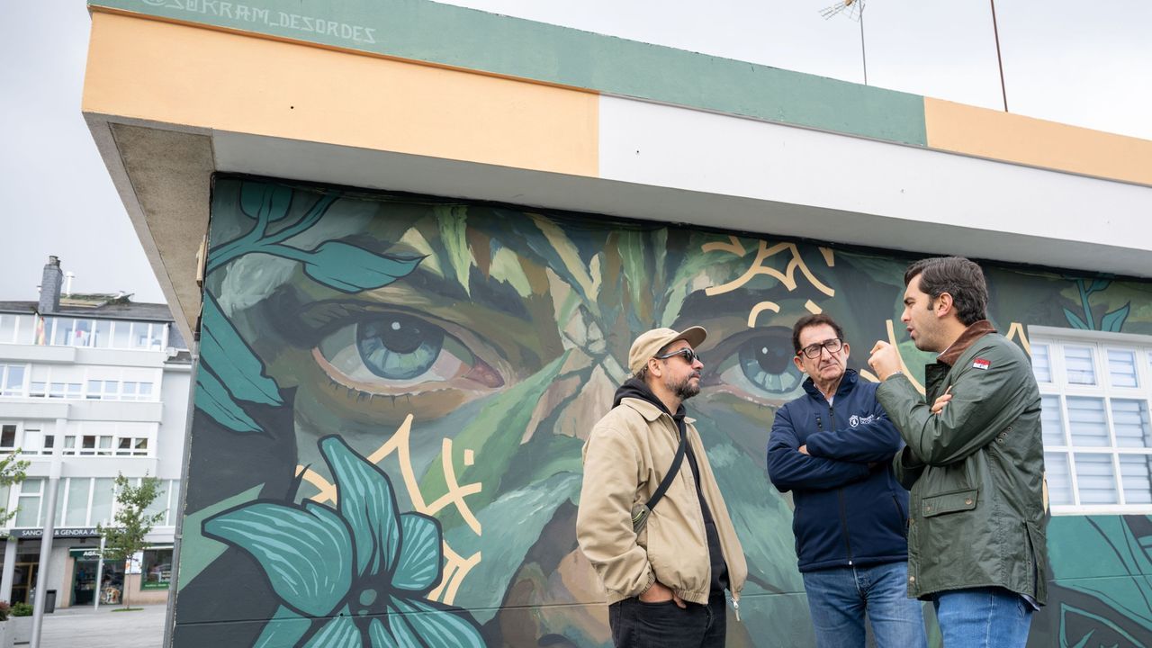 La Diputación presenta en Oroso y Ordes los murales de la tercera edición de Arte no Camiño
