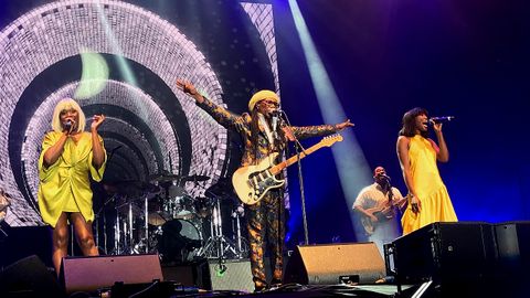 Nile Rodgers en concierto del Wilderness Festival 2018, en Charlbury (Inglaterra)