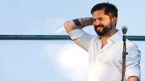 El candidato izquierdista a la presidencia de Chile, Gabriel Boric