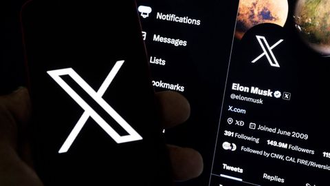Captura de la cuenta de Elon Musk en la red social X, antes conocida como Twitter