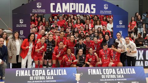 Final de la Copa Galicia 2026 entre Poio Pescamar y Castro Bloques Cando disputada en Pontevedra