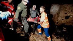 Así fue el rescate del herido en la cascada de Augacaída