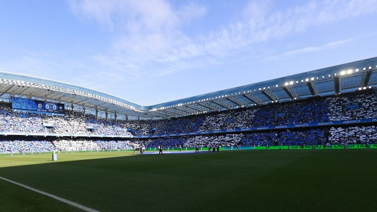 Mosaico en Abanca Riazor, antes del D&eacute;por-M&aacute;laga