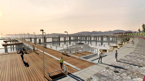 Imagen virtual del proyecto Peiraos do Solpor