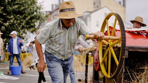 Meira reivindic� los trabajos acestrales del campo en una nueva edici�n de la Festa da Malla.