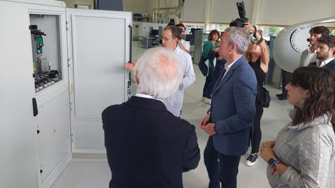 Alfonso Rueda visit las instalaciones de Norvento, acompaado de su presidente, Pablo Fernndez