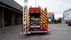 Imagen de archivo de un cami�n en el parque de bomberos de A Grela