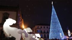 El a�o pasado, la iluminaci�n navide�a en Pontevedra se encendi� el 3 de diciembre